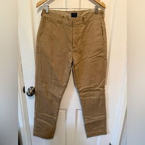 J. Crew Men's Khaki Chinos with fleece lining